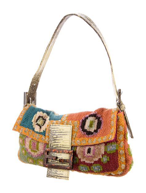 Fendi Beaded Baguette .